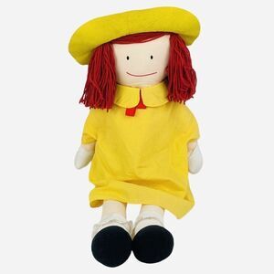 Vintage 1990 Eden Large 36" Madeline Plush Soft Doll Yellow Dress Scar Bloomers